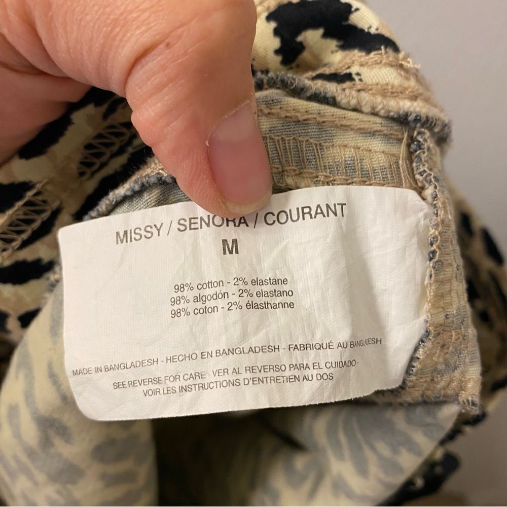 L.E.I. Animal cheetah print Stretch Pull-On Jeggings pants women’s M NEW - Picture 9 of 10